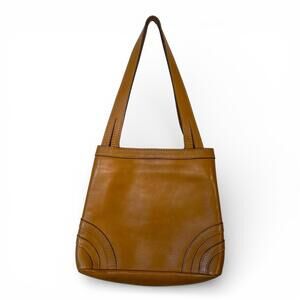 Vintage 70s Ganson of San Francisco Leather Tote